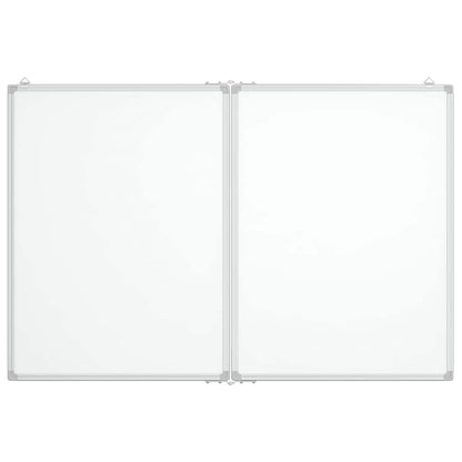 Whiteboard magnetisch inklapbaar 100x80x1,7 cm aluminium