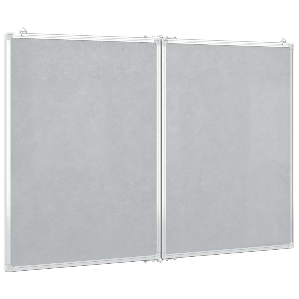 Whiteboard magnetisch inklapbaar 100x80x1,7 cm aluminium