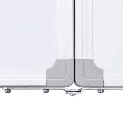 Whiteboard magnetisch inklapbaar 100x80x1,7 cm aluminium