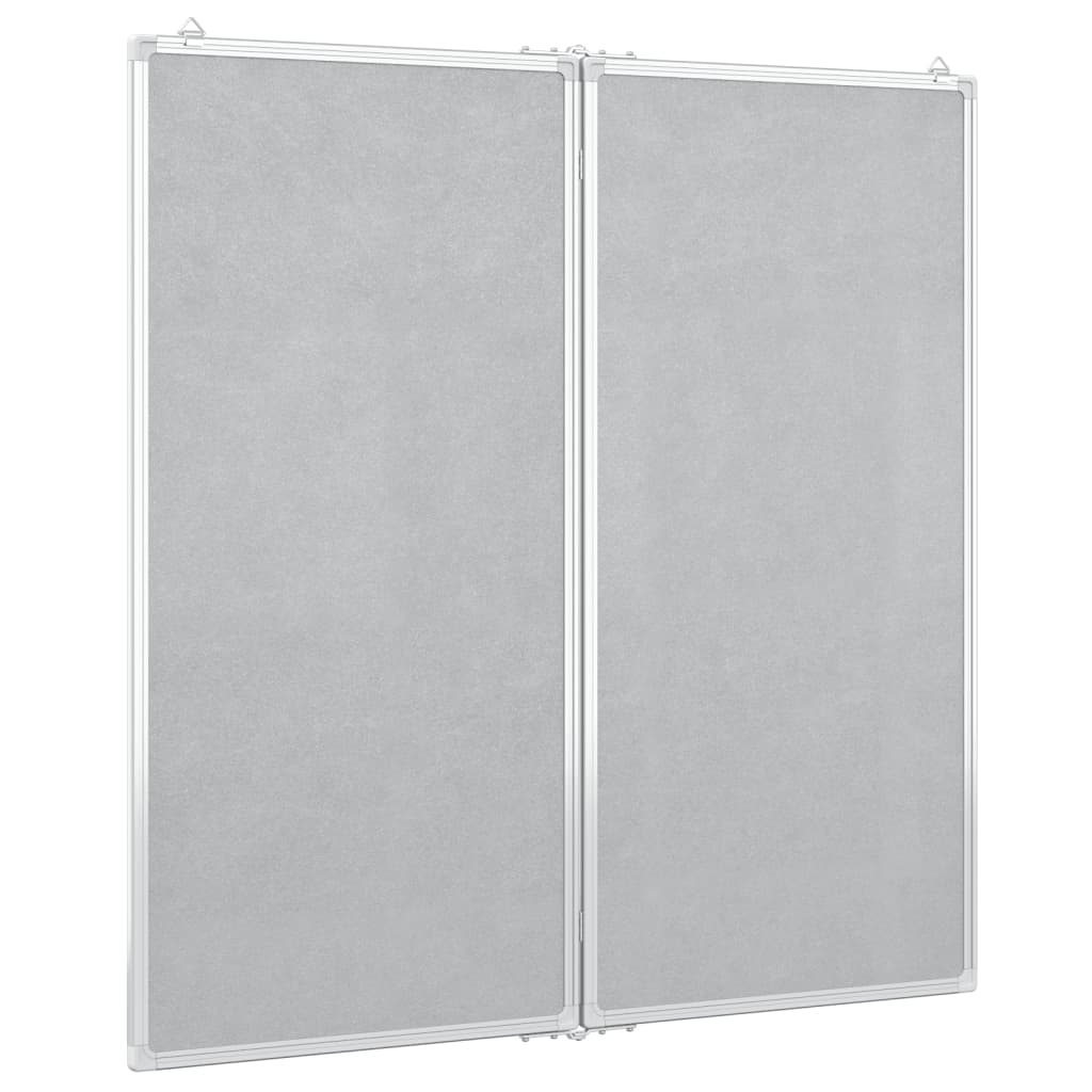 Whiteboard magnetic folding 100x100x1.7 cm aluminum
