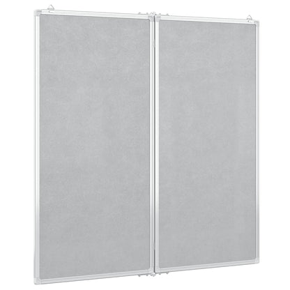 Whiteboard magnetic folding 100x100x1.7 cm aluminum