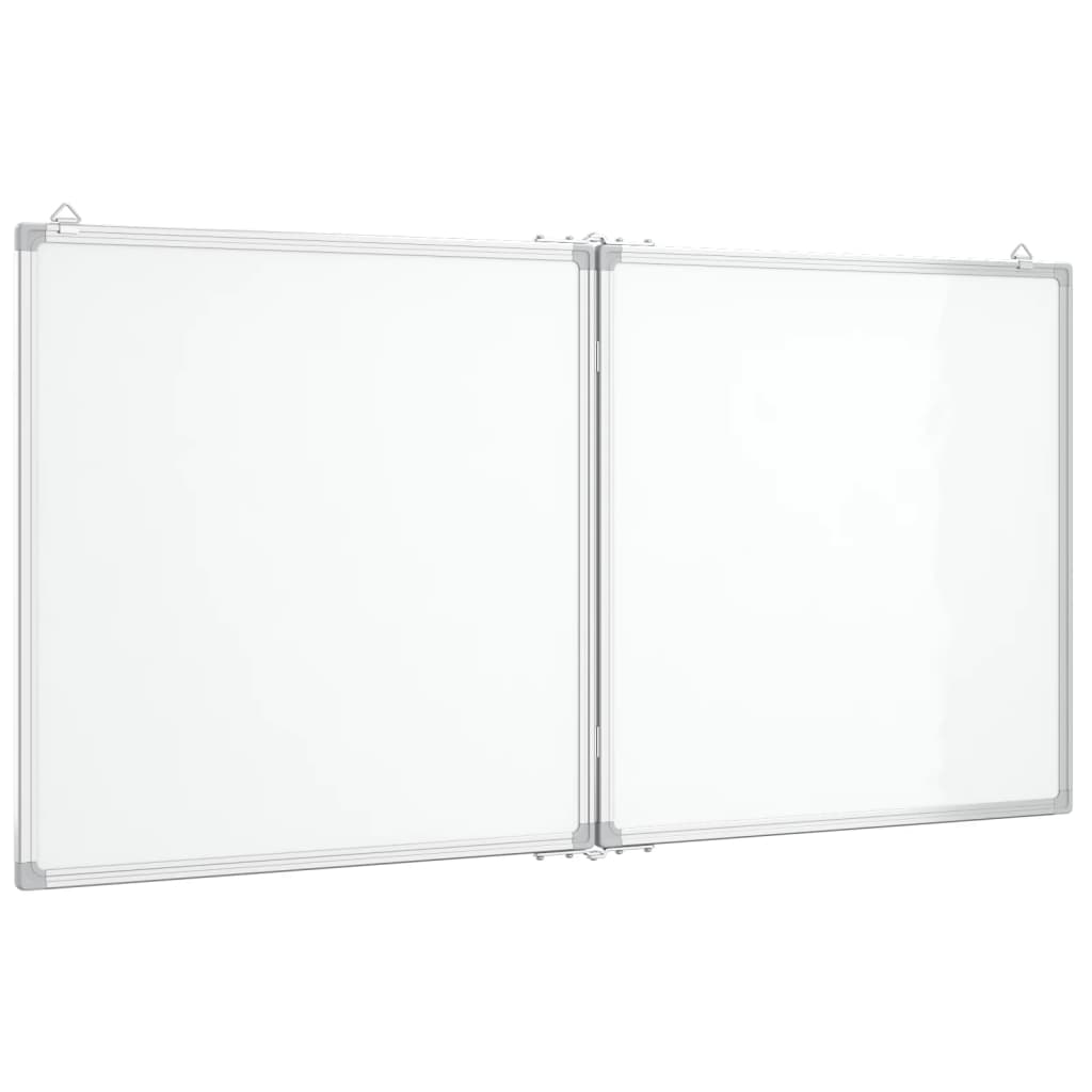 Whiteboard magnetic folding 120x60x1.7 cm aluminum