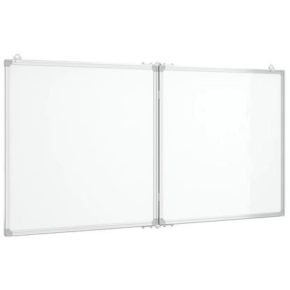 Whiteboard magnetic folding 120x60x1.7 cm aluminum
