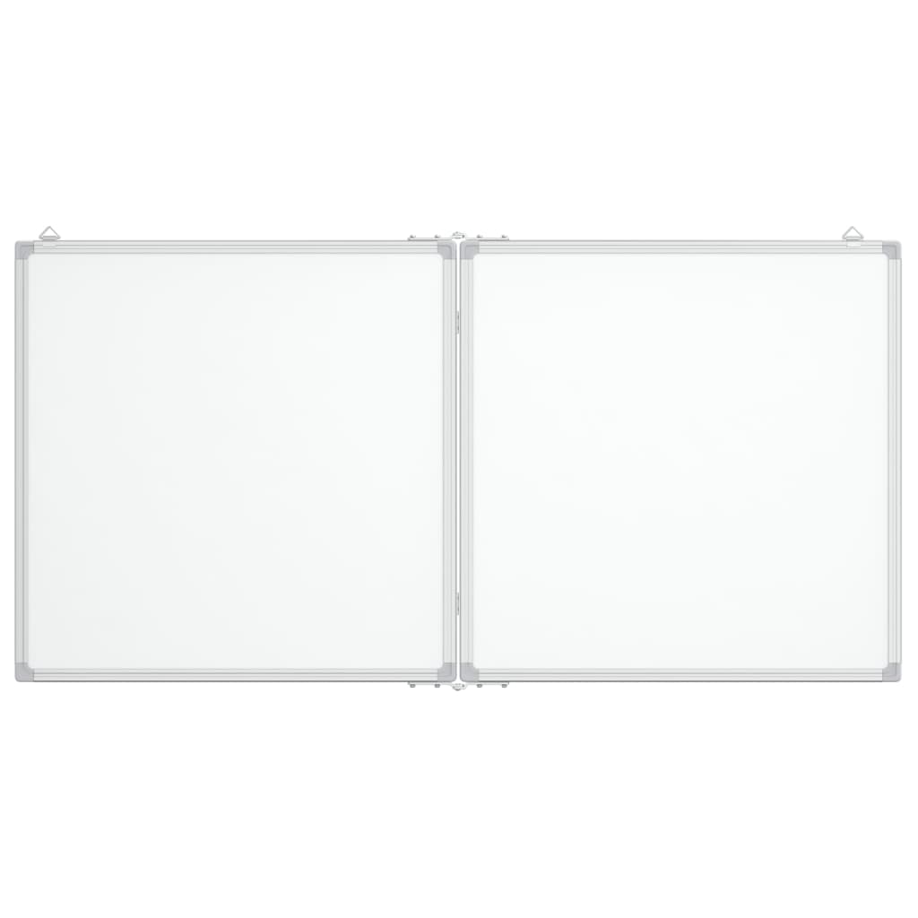 Whiteboard magnetic folding 120x60x1.7 cm aluminum