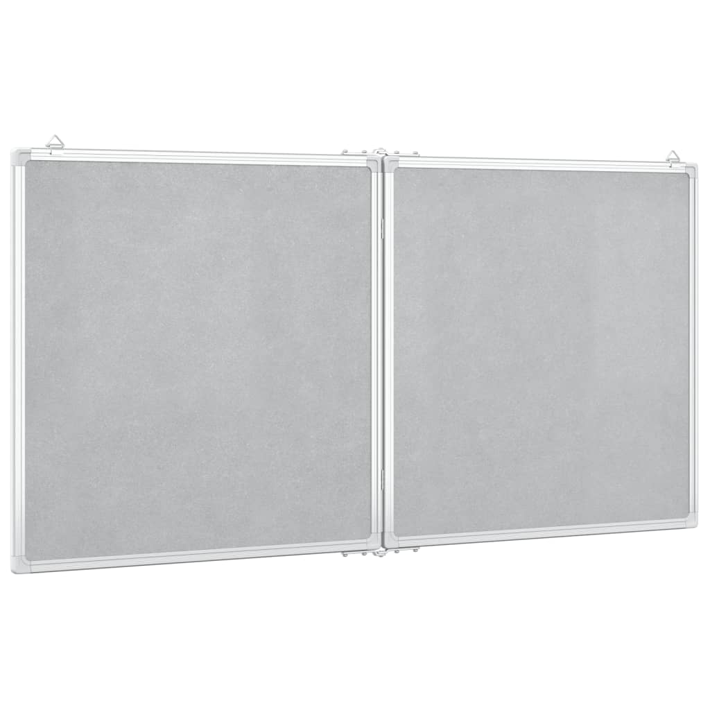 Whiteboard magnetic folding 120x60x1.7 cm aluminum