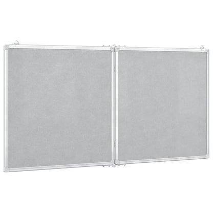Whiteboard magnetic folding 120x60x1.7 cm aluminum