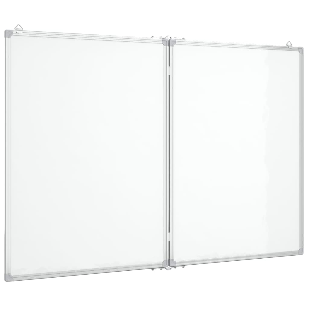 Whiteboard magnetic folding 120x80x1.7 cm aluminum