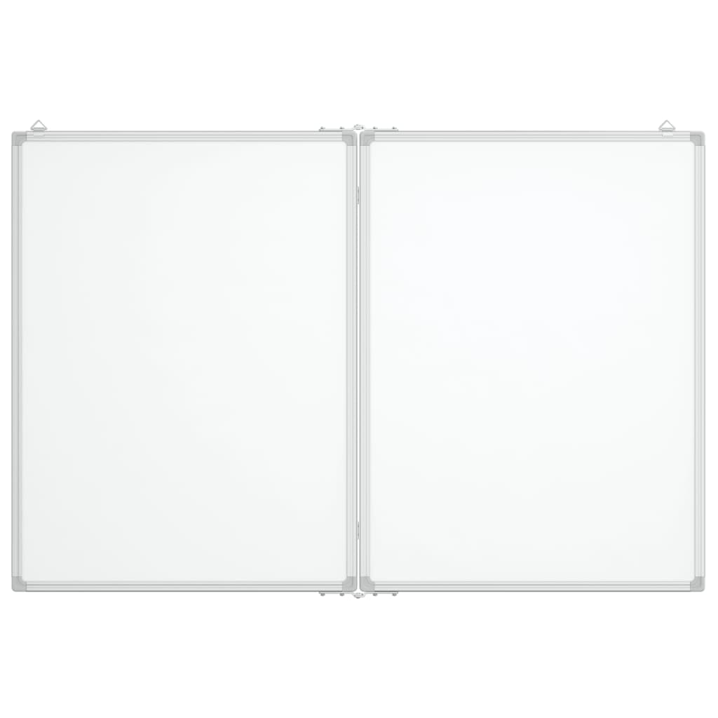Whiteboard magnetic folding 120x80x1.7 cm aluminum