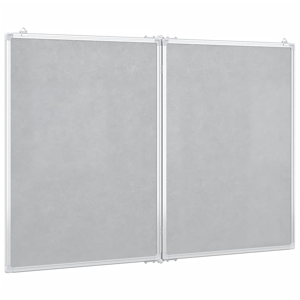 Whiteboard magnetic folding 120x80x1.7 cm aluminum