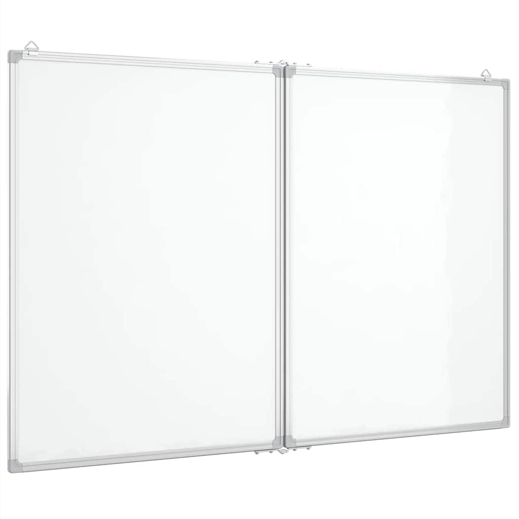 Whiteboard magnetisch inklapbaar 120x100x1,7 cm aluminium