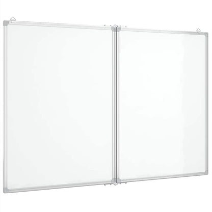 Whiteboard magnetisch inklapbaar 120x100x1,7 cm aluminium