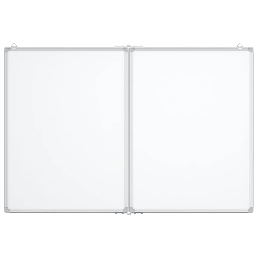 Whiteboard magnetisch inklapbaar 120x100x1,7 cm aluminium