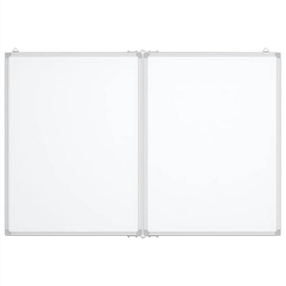 Whiteboard magnetisch inklapbaar 120x100x1,7 cm aluminium