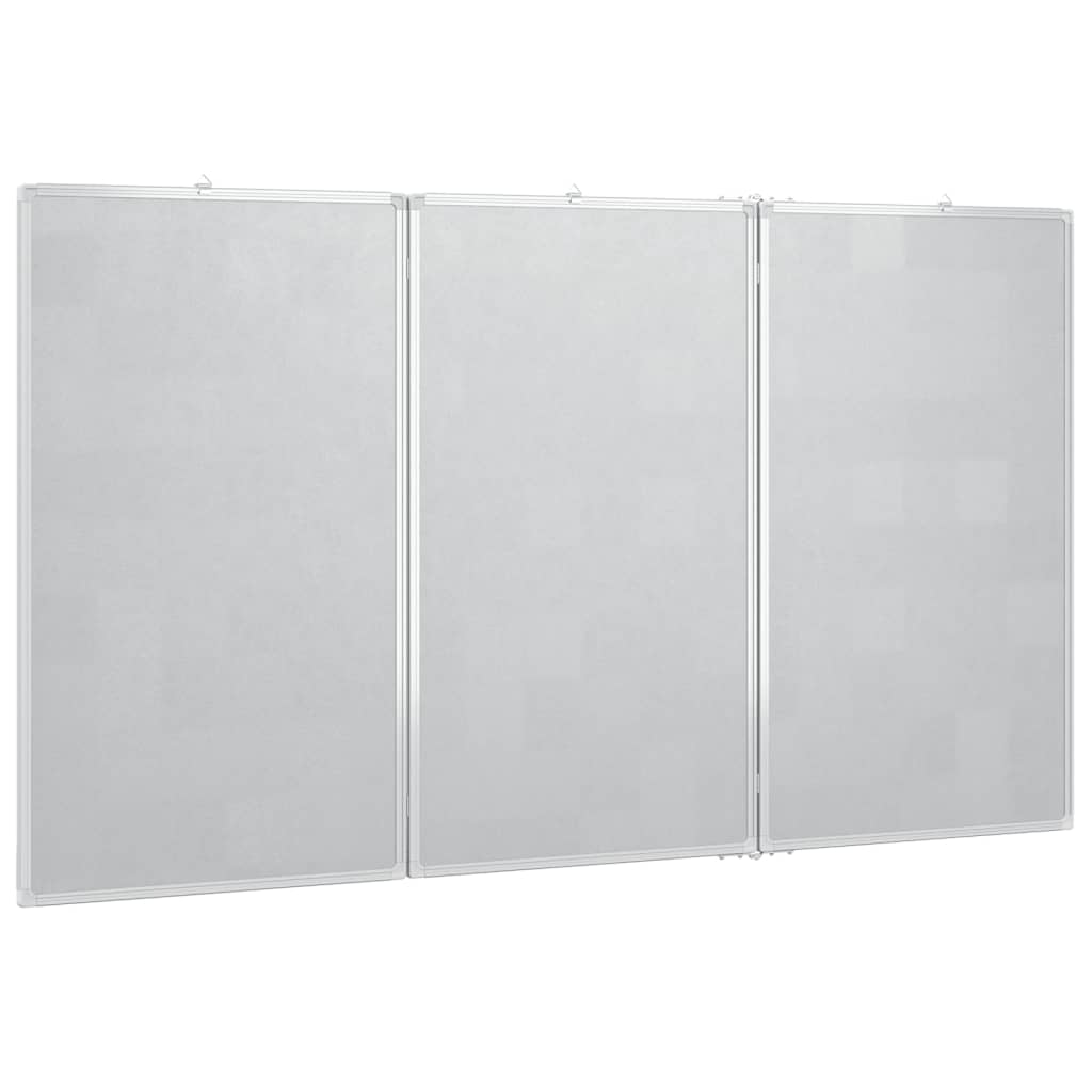 Whiteboard magnetisch inklapbaar 180x100x1,7 cm aluminium