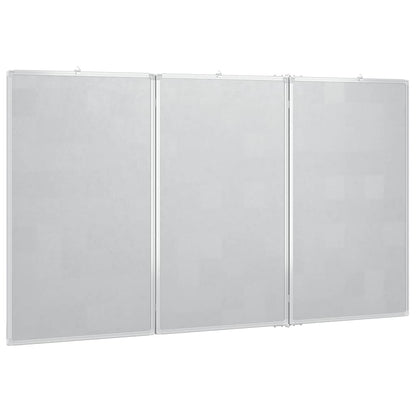 Whiteboard magnetisch inklapbaar 180x100x1,7 cm aluminium