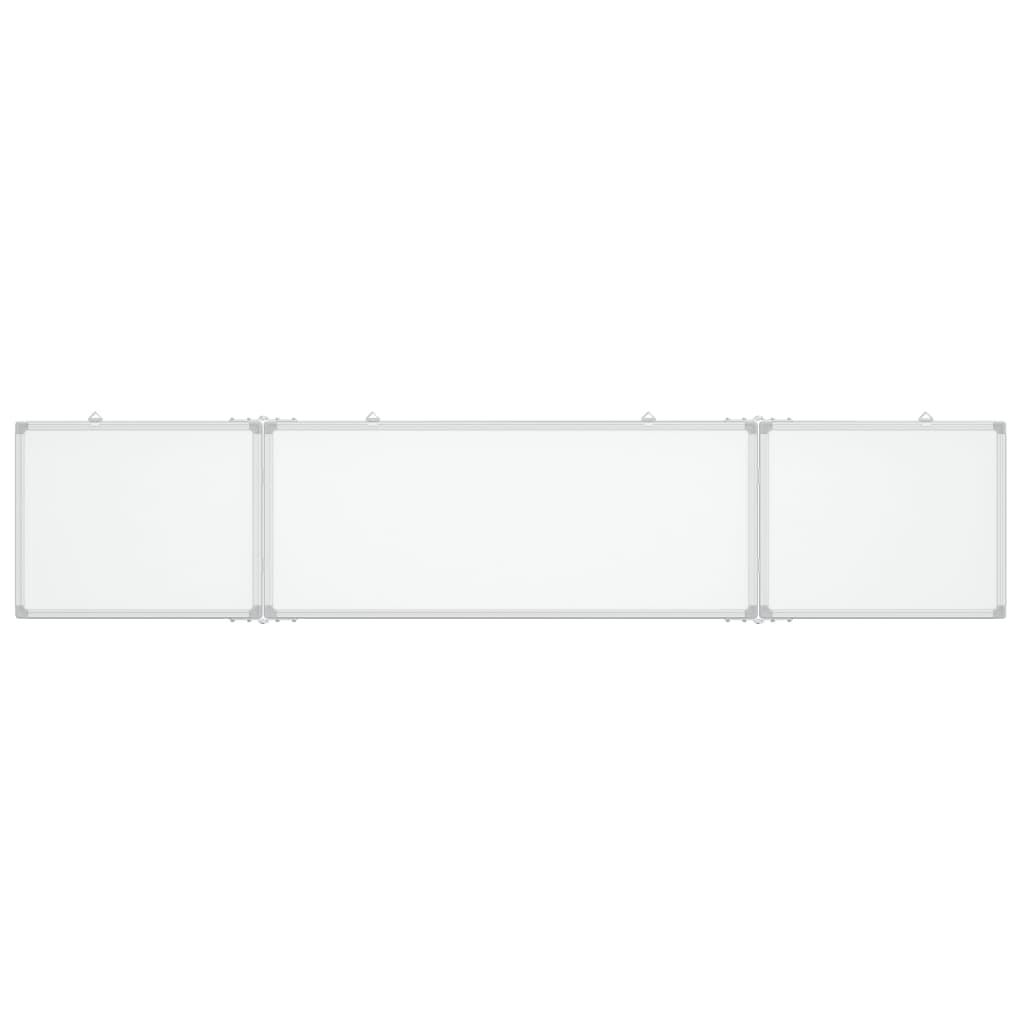 Whiteboard magnetic folding 200x40x1.7 cm aluminum