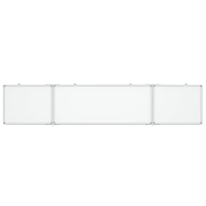 Whiteboard magnetic folding 200x40x1.7 cm aluminum