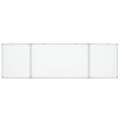 Whiteboard magnetisch inklapbaar 160x50x1,7 cm aluminium