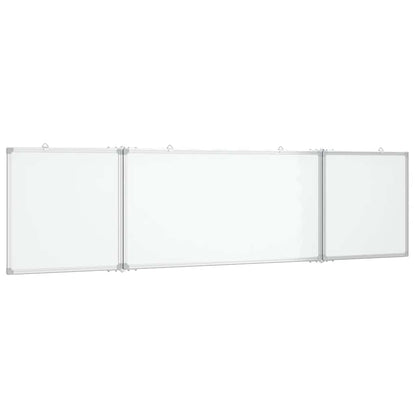 Whiteboard magnetisch inklapbaar 200x50x1,7 cm aluminium