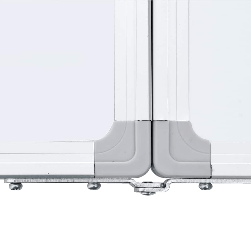 Whiteboard magnetisch inklapbaar 200x50x1,7 cm aluminium