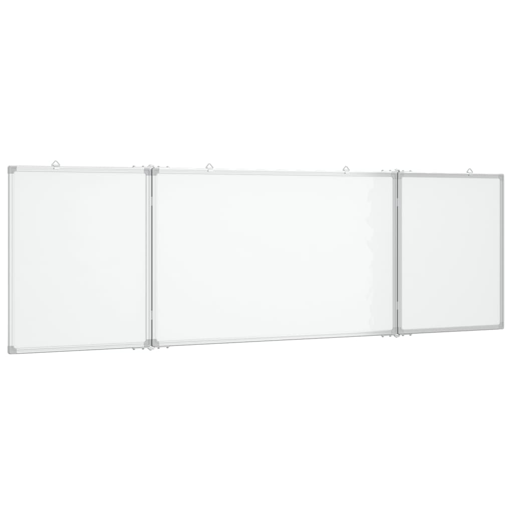 Whiteboard magnetisch inklapbaar 160x60x1,7 cm aluminium