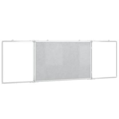 Whiteboard magnetisch inklapbaar 160x60x1,7 cm aluminium