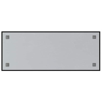 Magneetbord voor aan de wand 100x40 cm gehard glas zwart