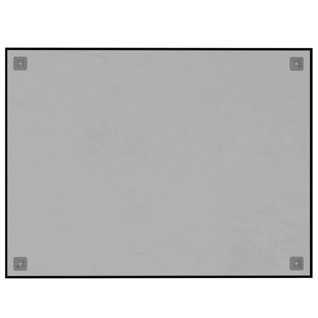 Wandbord wandmontage 80x60 cm gehard glas zwart