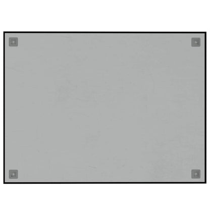 Wandbord wandmontage 80x60 cm gehard glas zwart