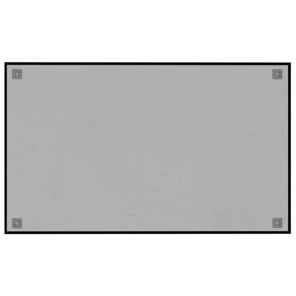 Wandbord 100x60 cm gehard glas zwart