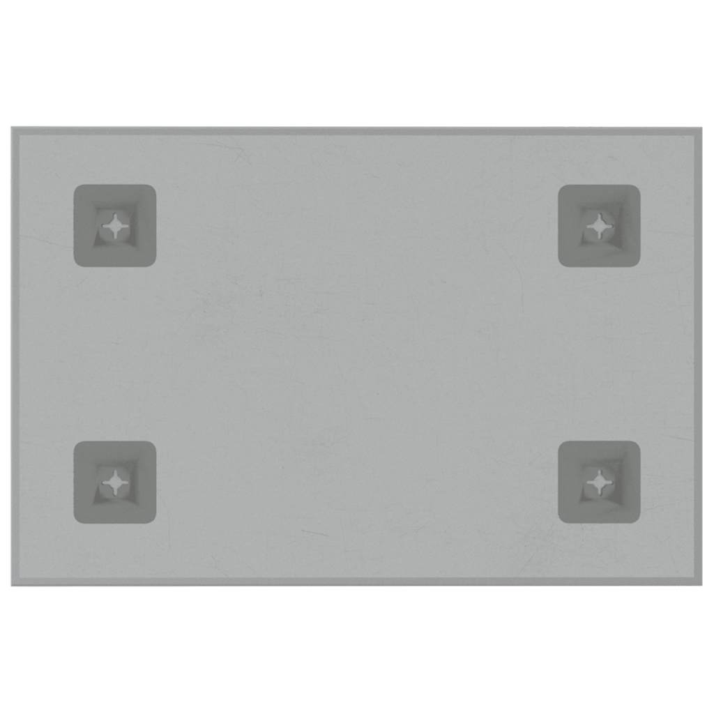 Magnetic board for the wall 40x30 cm tempered glass white