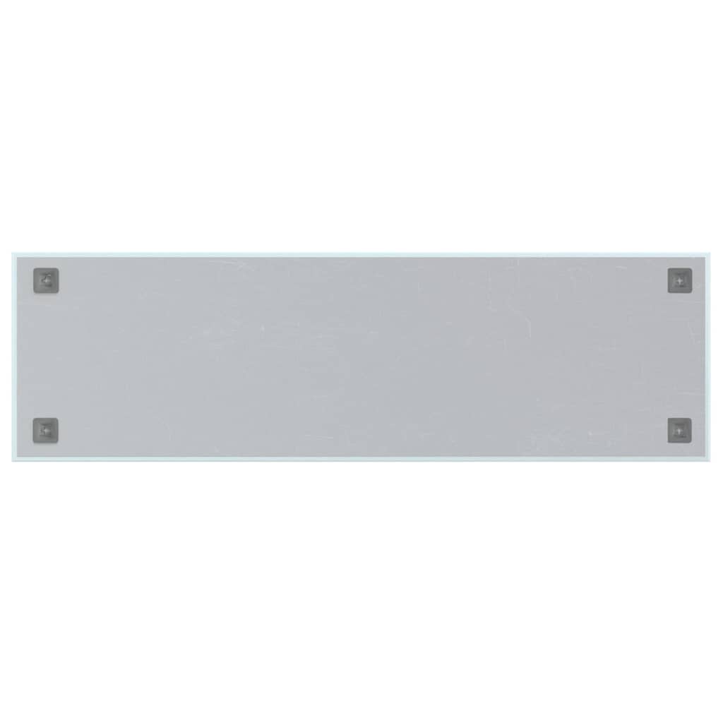 Magneetbord voor aan de wand 100x30 cm gehard glas wit