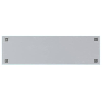 Magneetbord voor aan de wand 100x30 cm gehard glas wit