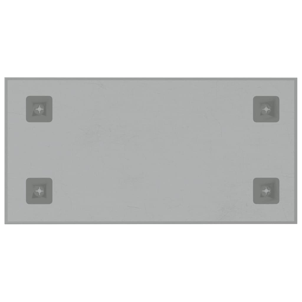 Magneetbord voor aan de wand 40x20 cm gehard glas wit