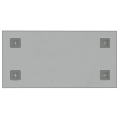 Magneetbord voor aan de wand 40x20 cm gehard glas wit