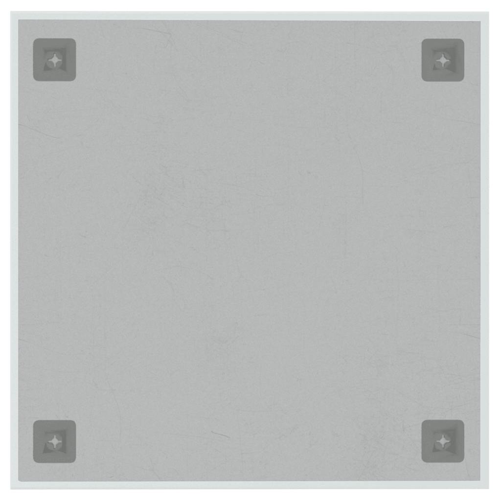 Wandmagneetbord 40x40 cm gehard glas wit