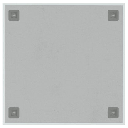Wandmagneetbord 40x40 cm gehard glas wit