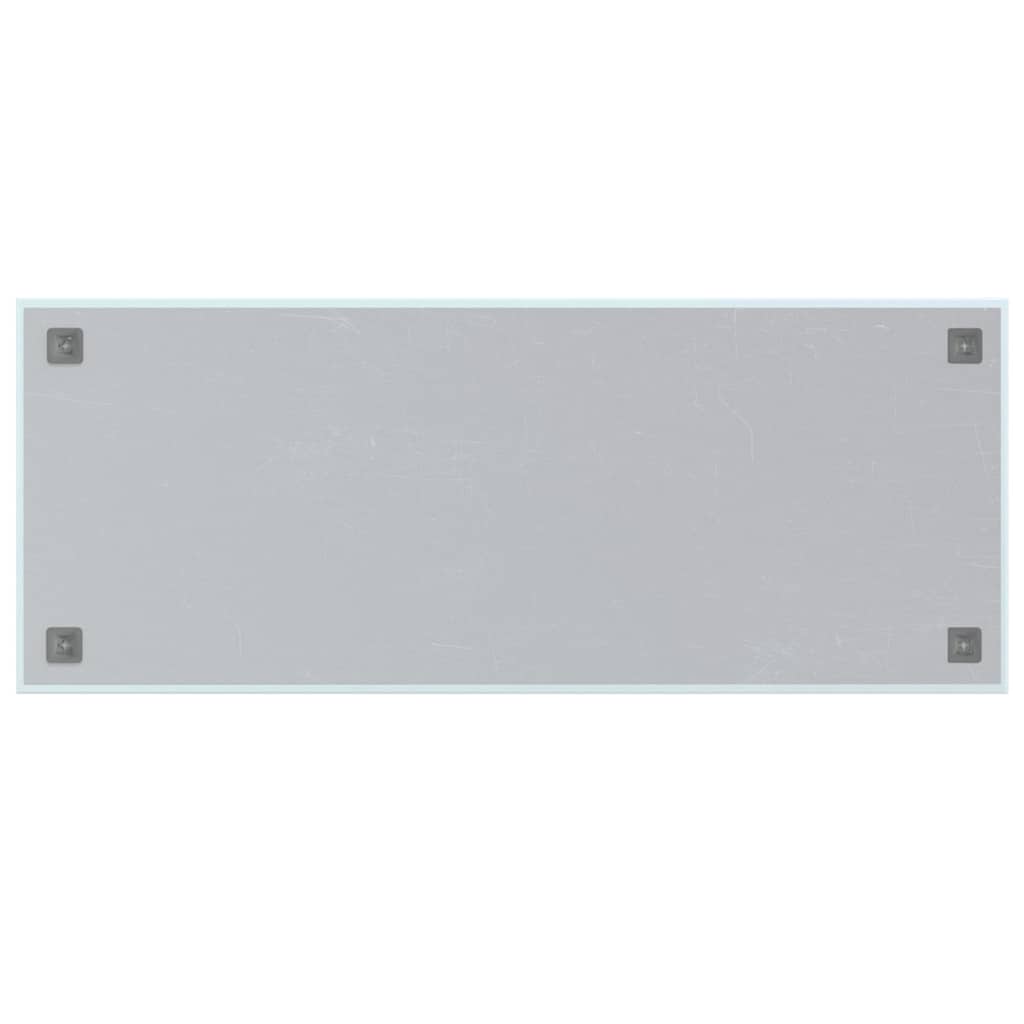 Magneetbord voor aan de wand 100x40 cm gehard glas wit