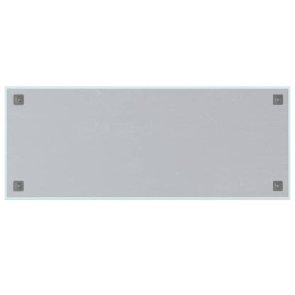 Magneetbord voor aan de wand 100x40 cm gehard glas wit