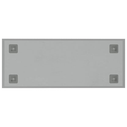 Magneetbord voor aan de wand 50x20 cm gehard glas wit