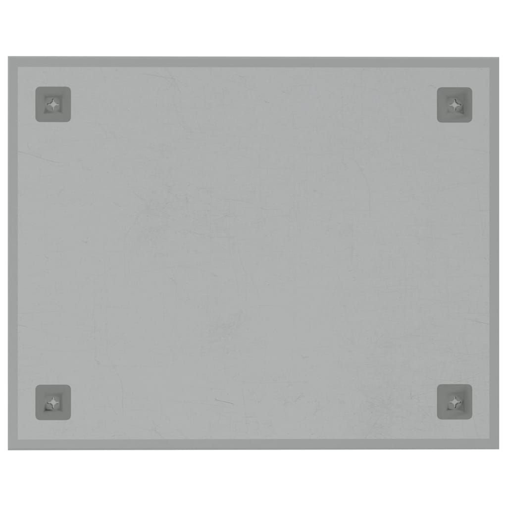 Magneetbord voor aan de wand 50x40 cm gehard glas wit