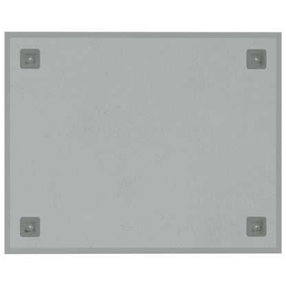 Magneetbord voor aan de wand 50x40 cm gehard glas wit