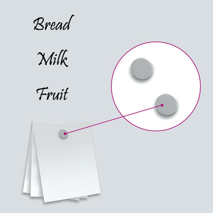 Magneetbord voor aan de wand 50x40 cm gehard glas wit