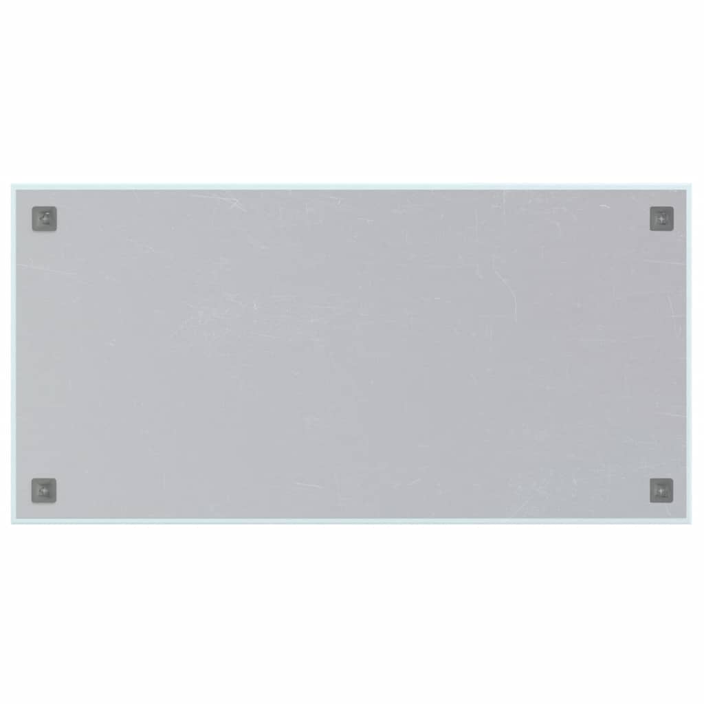 Magneetbord voor aan de wand 100x50 cm gehard glas wit