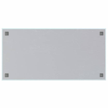Magneetbord voor aan de wand 100x50 cm gehard glas wit