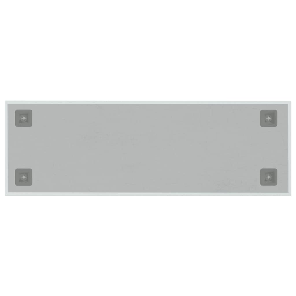 Wandbord wandmontage 60x20 cm gehard glas wit