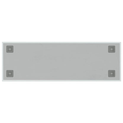 Wandbord wandmontage 60x20 cm gehard glas wit