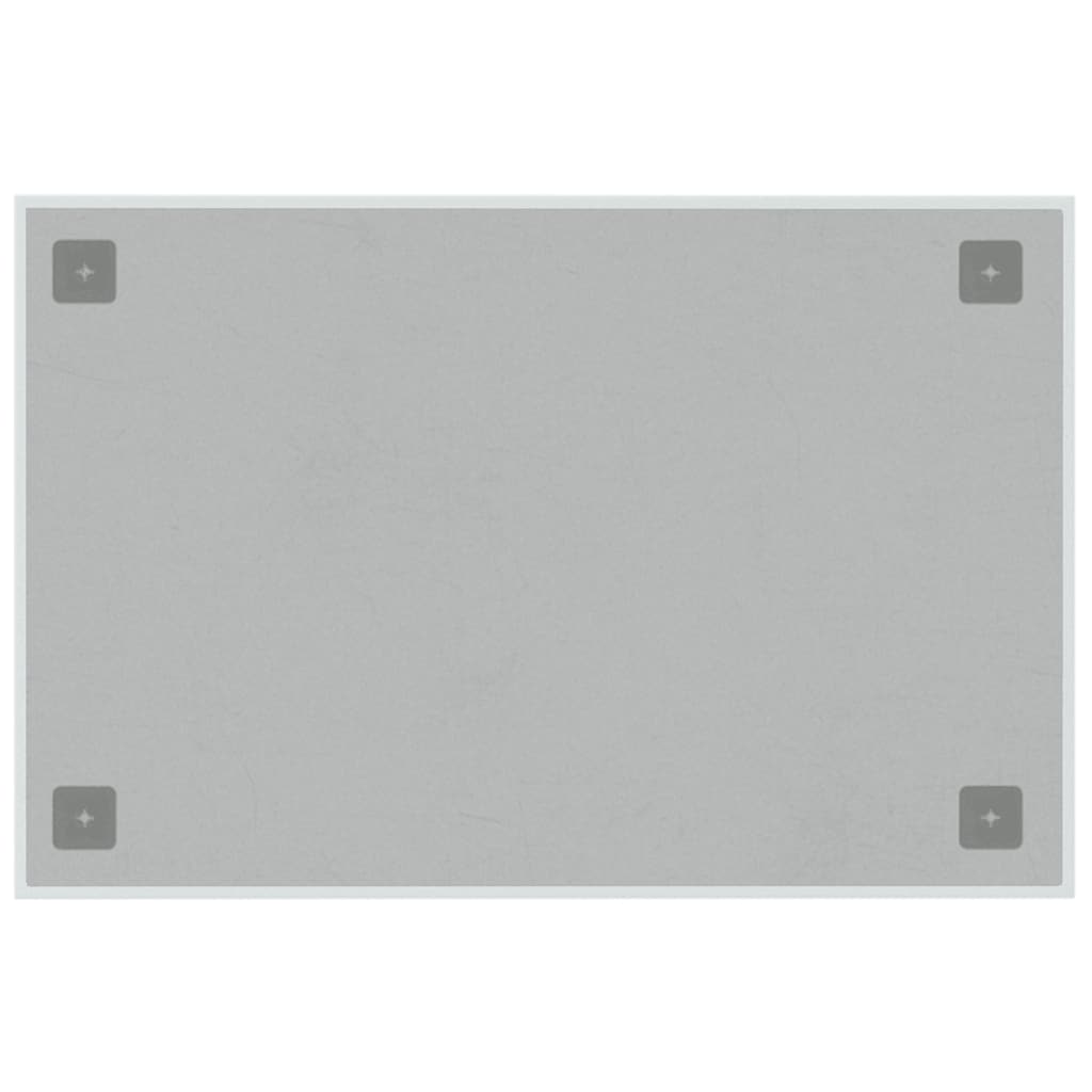 Wandmagneetbord 60x40 cm gehard glas wit