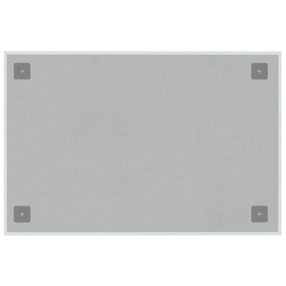 Wandmagneetbord 60x40 cm gehard glas wit