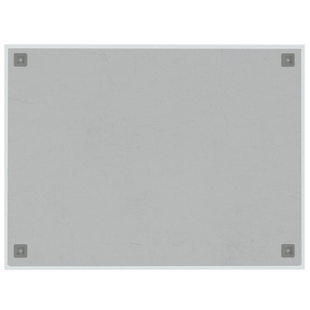 Wandbord wandmontage 80x60 cm gehard glas wit